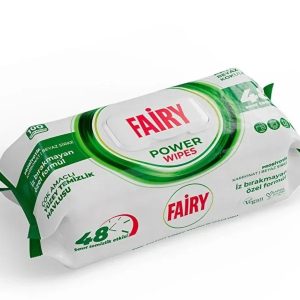 دستمال مرطوب سطوح فیری - بسته 100 عددی با رایحه صابون سفید